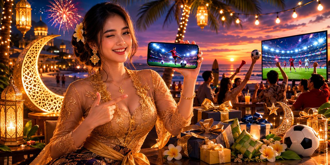 Seseorang mendaftar akun casino mobile di tepi pantai dengan suasana santai